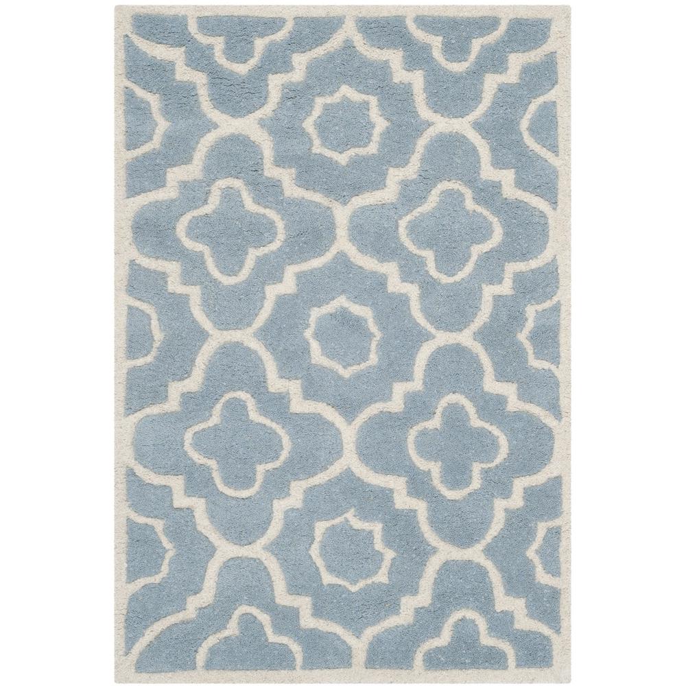 CHATHAM, BLUE / IVORY, 2' X 3', Area Rug, CHT750B-2