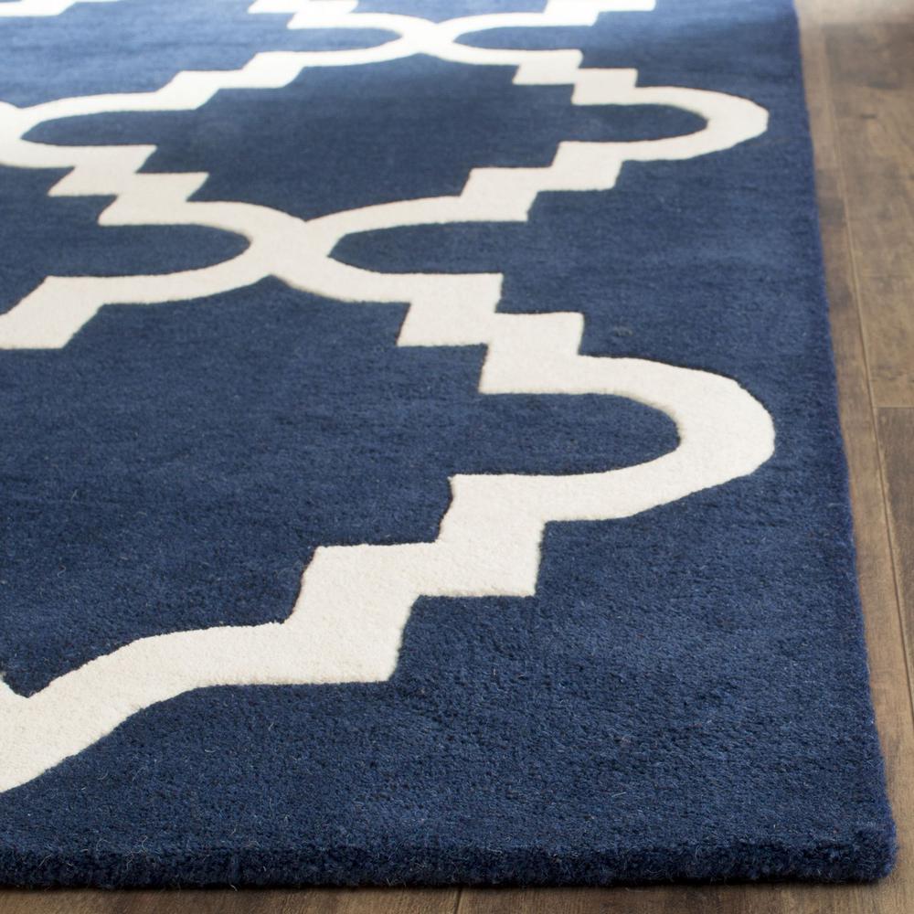 CHATHAM, DARK BLUE / IVORY, 6' X 9', Area Rug, CHT753C-6