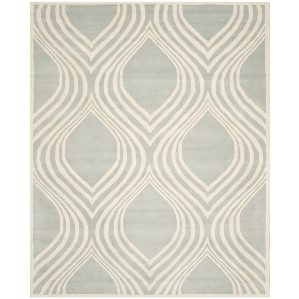 CHATHAM, GREY / IVORY, 8' X 10', Area Rug, CHT758E-8