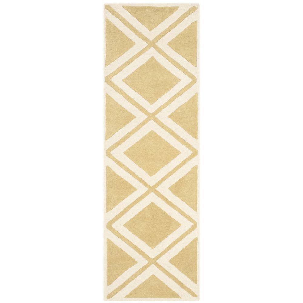 CHATHAM, GOLD / IVORY, 2'-3" X 7', Area Rug