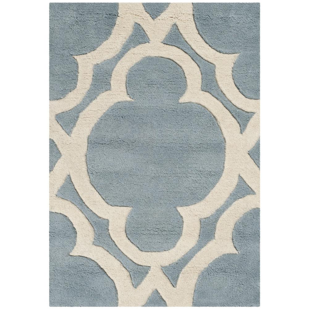 CHATHAM, BLUE / IVORY, 2' X 3', Area Rug, CHT762B-2
