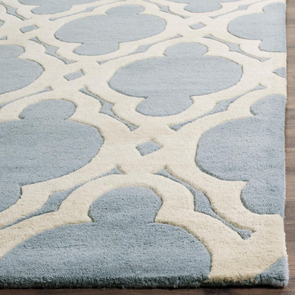 CHATHAM, BLUE / IVORY, 4' X 6', Area Rug, CHT762B-4