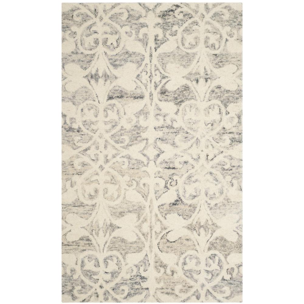 CHATHAM, LIGHT GREY / IVORY, 3' X 5', Area Rug