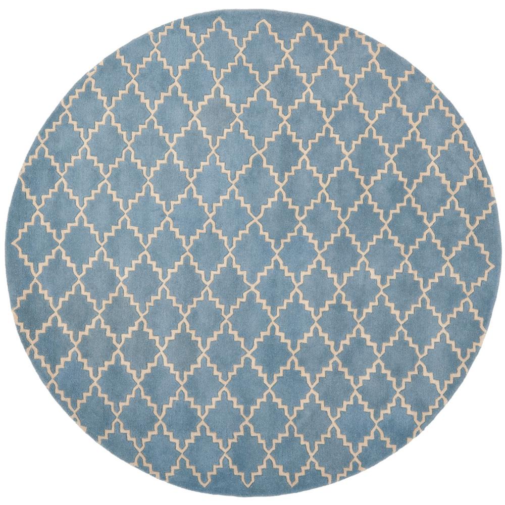 CHATHAM, BLUE GREY, 7' X 7' Round, Area Rug
