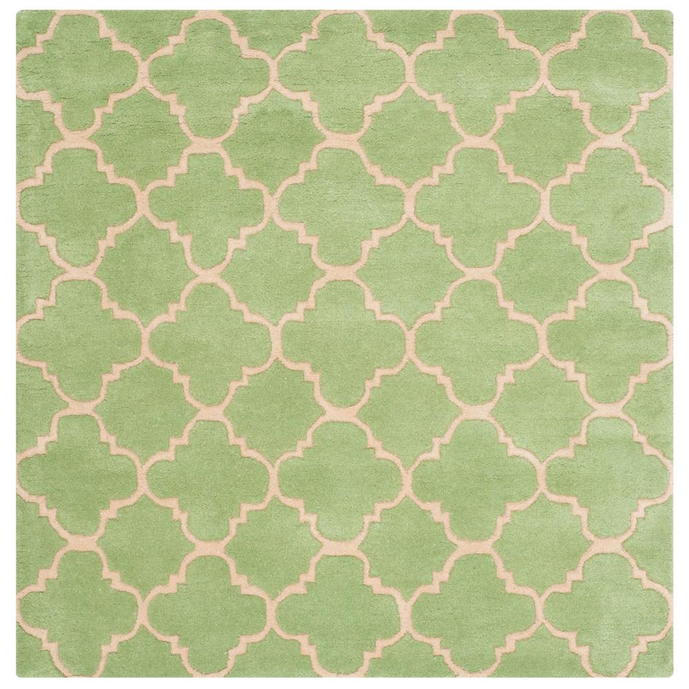 CHATHAM, GREEN, 4' X 4' Square, Area Rug