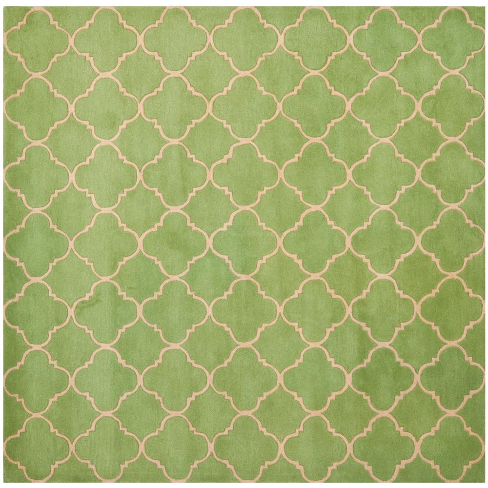 CHATHAM, GREEN, 7' X 7' Square, Area Rug, CHT935B-7SQ