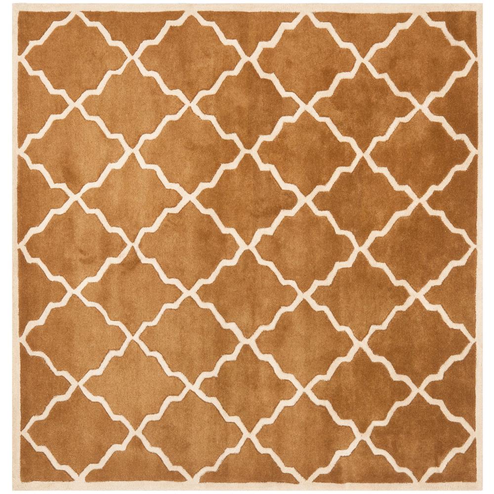 CHATHAM, BROWN, 5' X 5' Square, Area Rug
