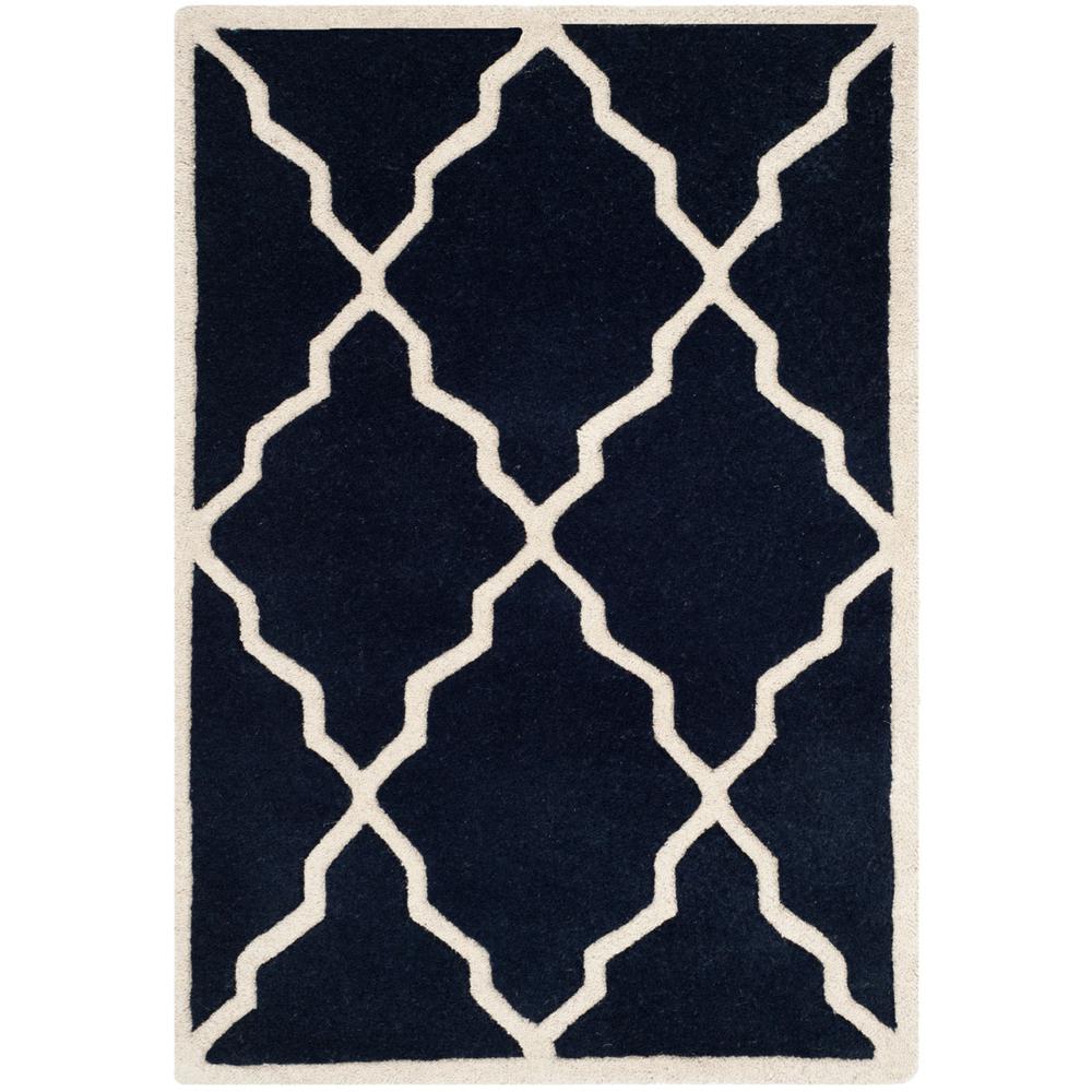 CHATHAM, DARK BLUE, 2' X 3', Area Rug