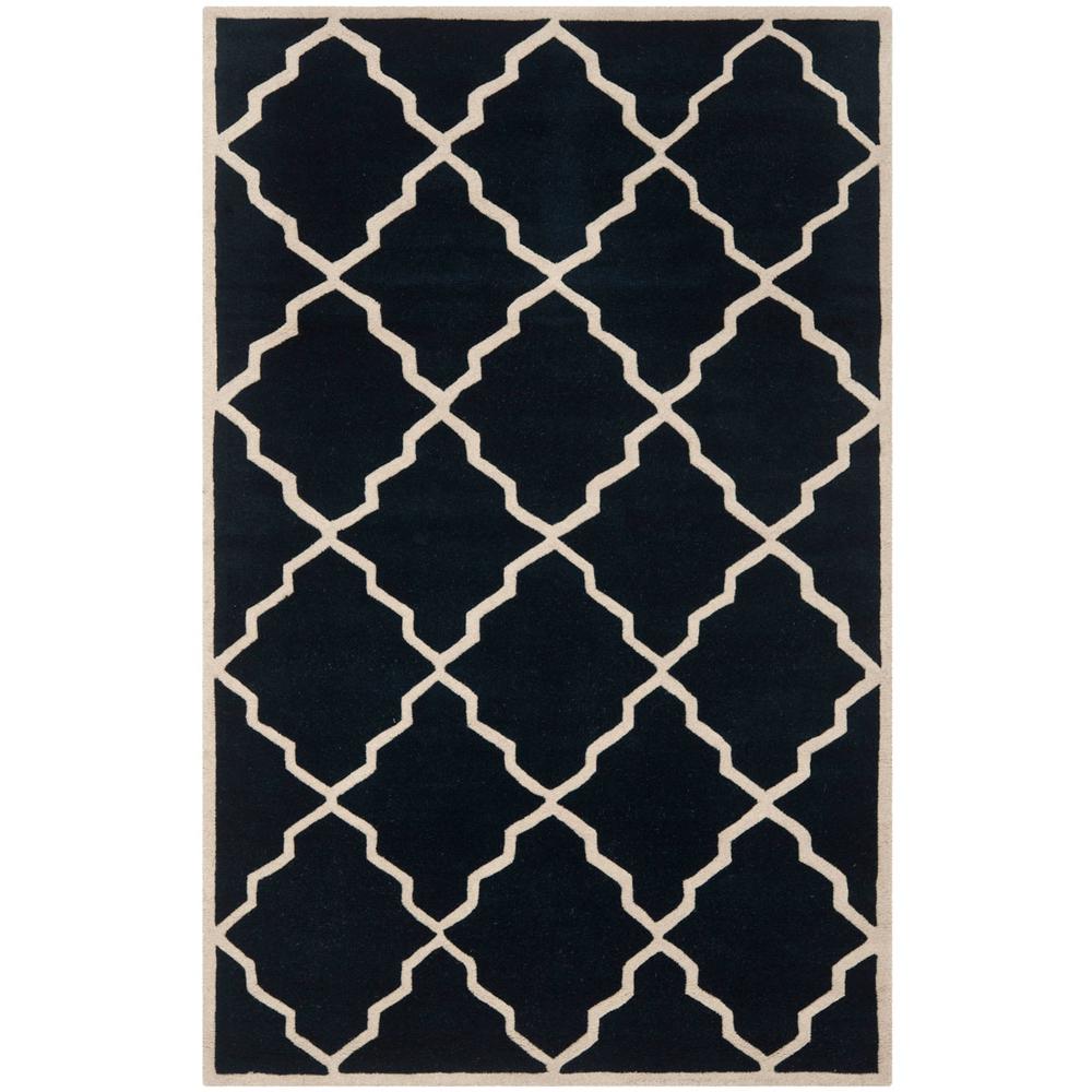CHATHAM, DARK BLUE, 4' X 6', Area Rug