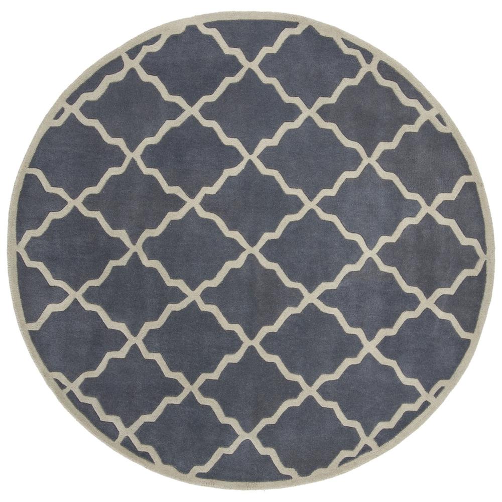 CHATHAM, GREY, 5' X 5' Round, Area Rug