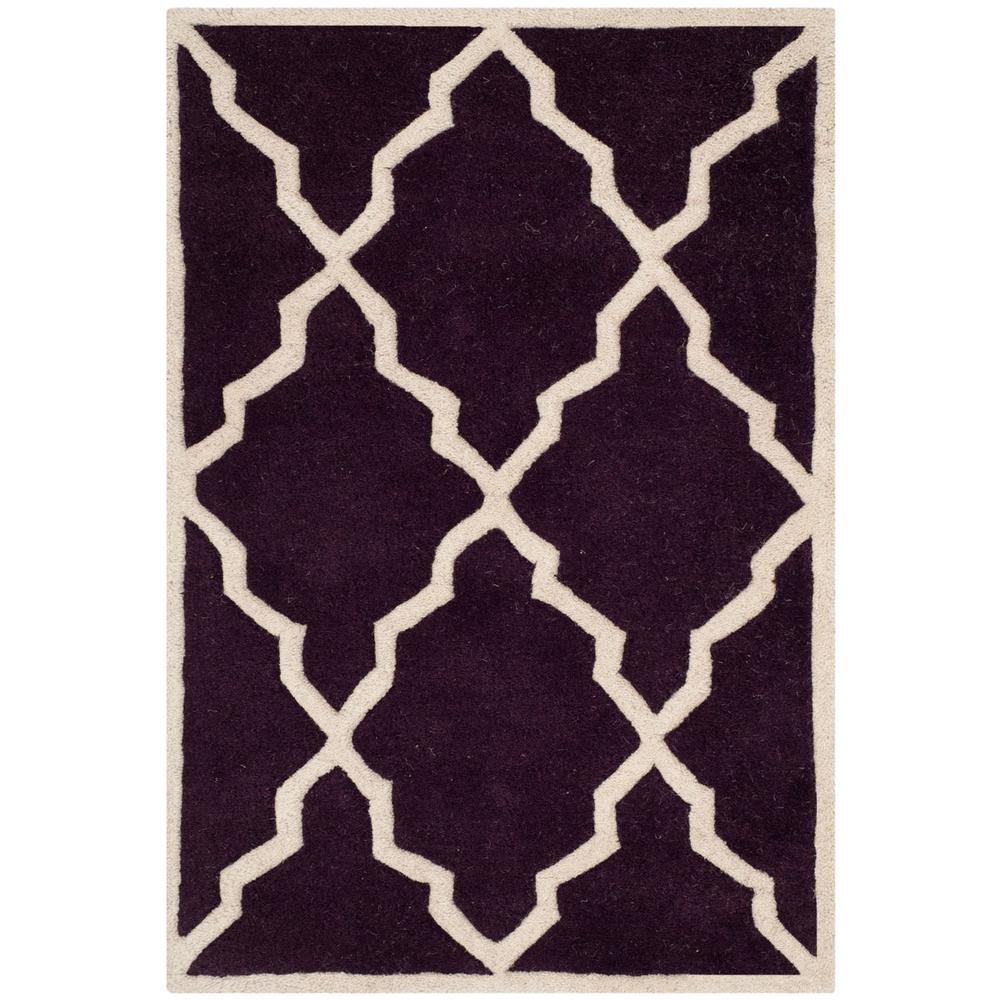 CHATHAM, DARK PURPLE, 2' X 3', Area Rug