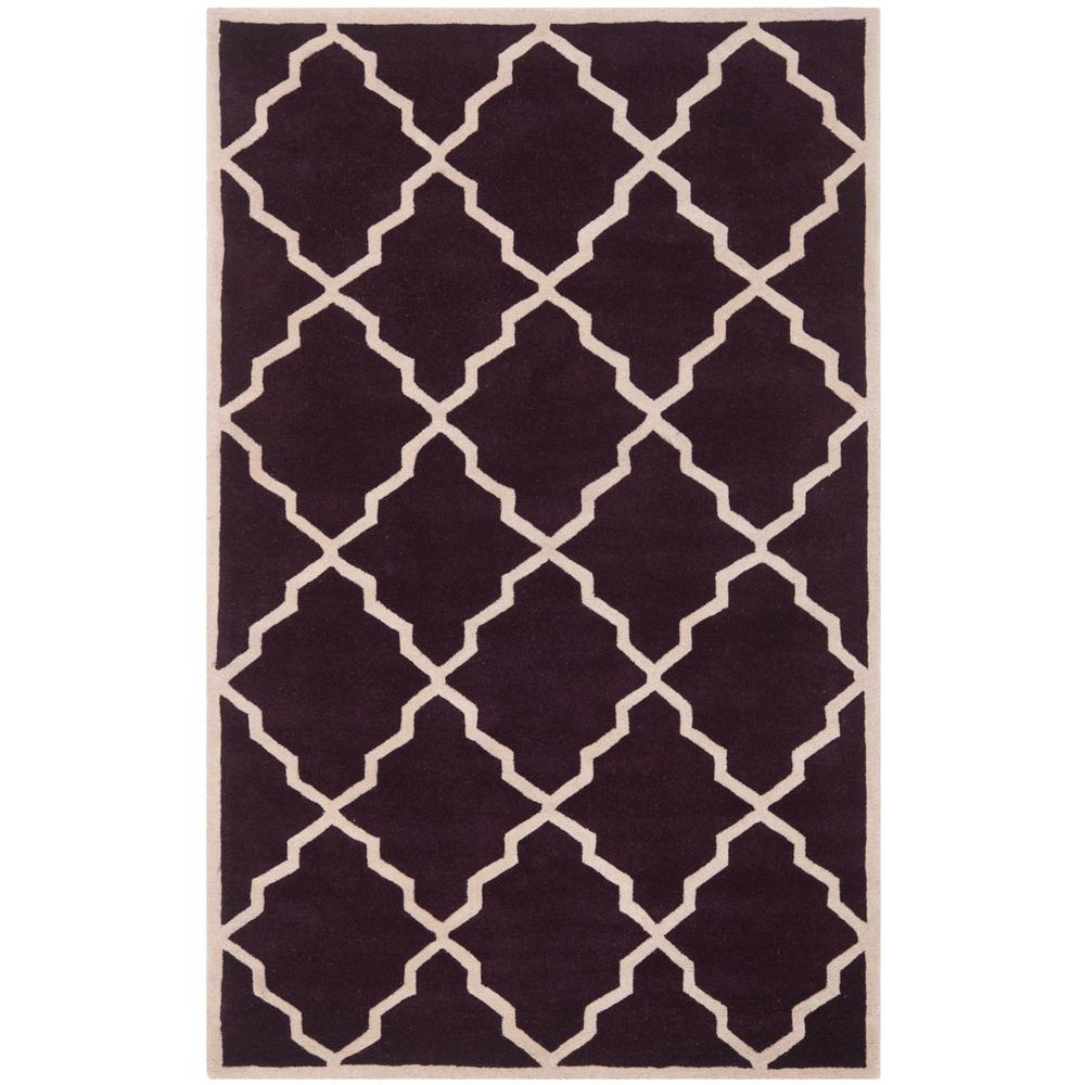 CHATHAM, DARK PURPLE, 5' X 8', Area Rug