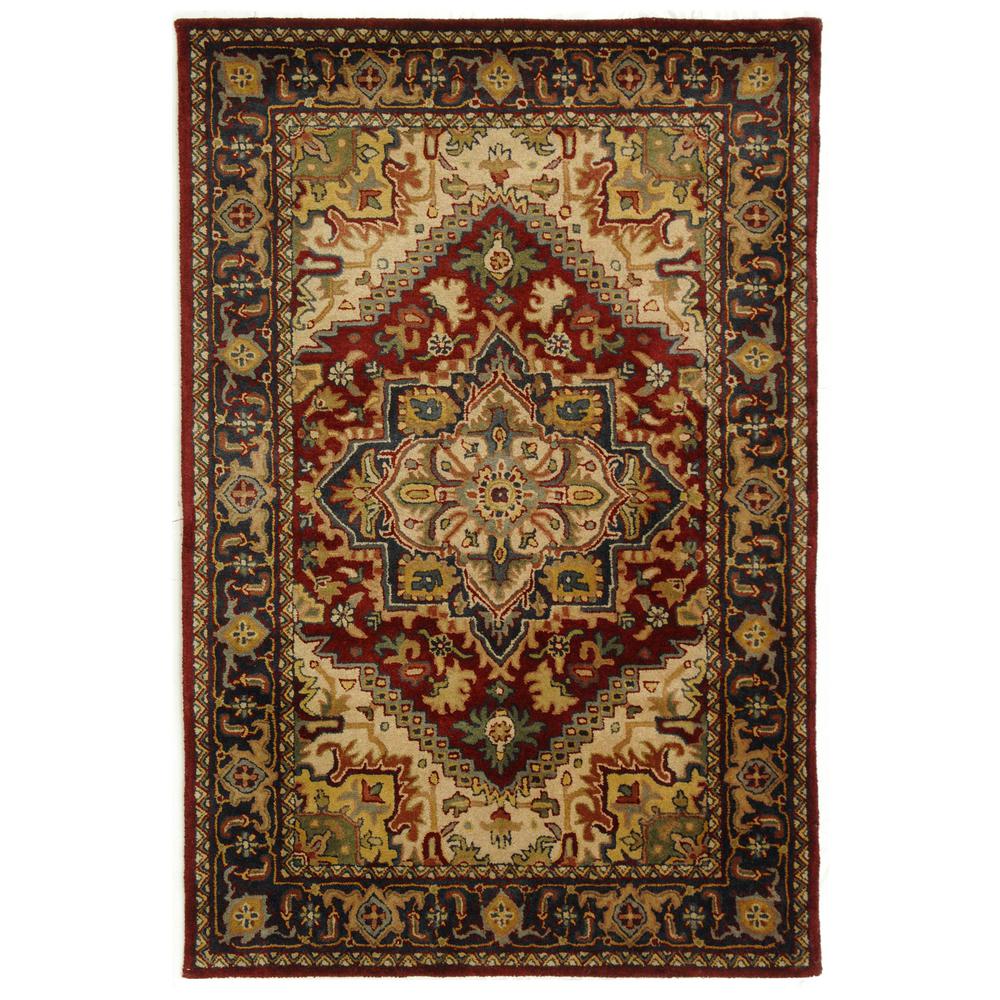 CLASSIC, ASSORTED / RED, 4' X 6', Area Rug