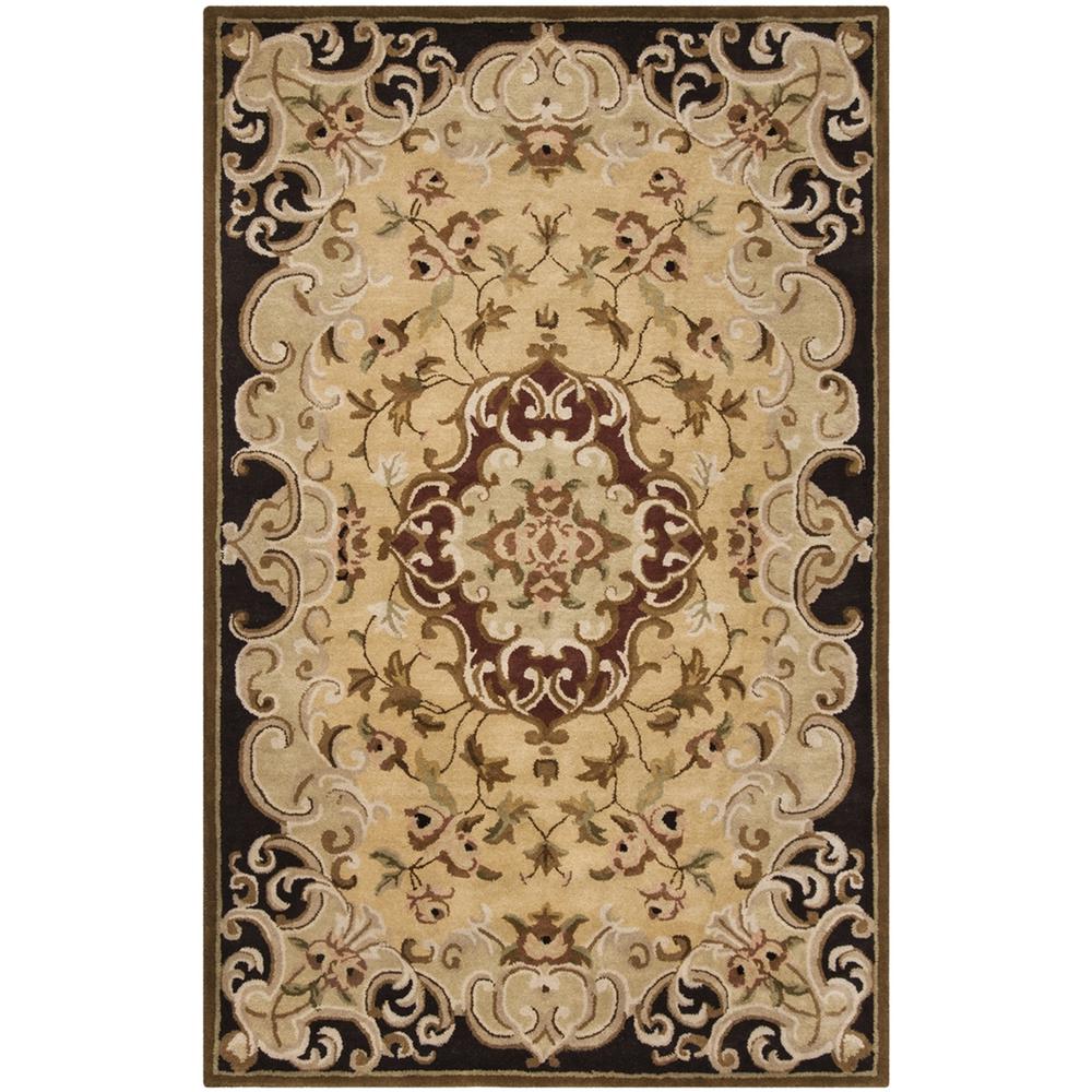 CLASSIC, GOLD / COLA, 4' X 6', Area Rug