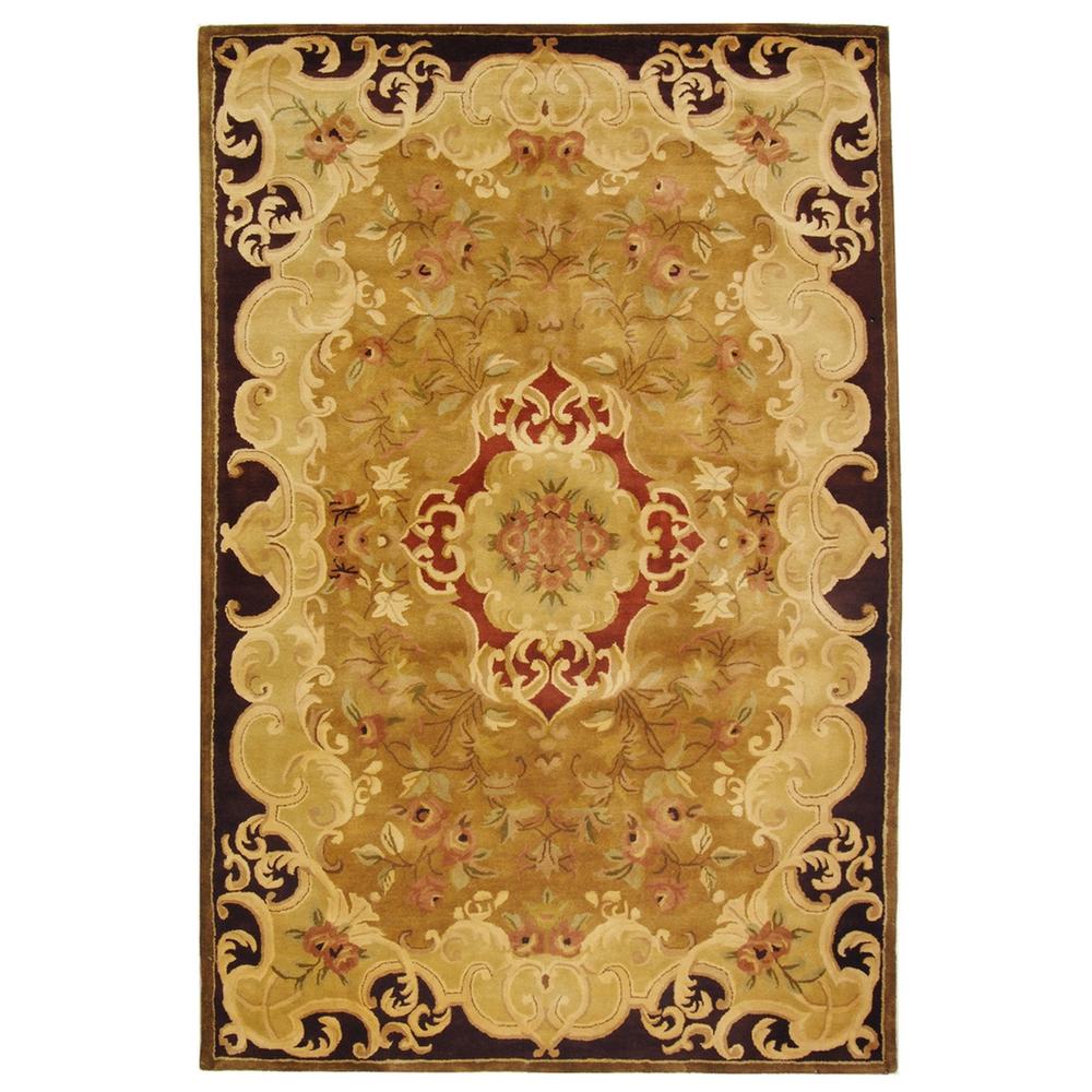 CLASSIC, GOLD / COLA, 6' X 9', Area Rug