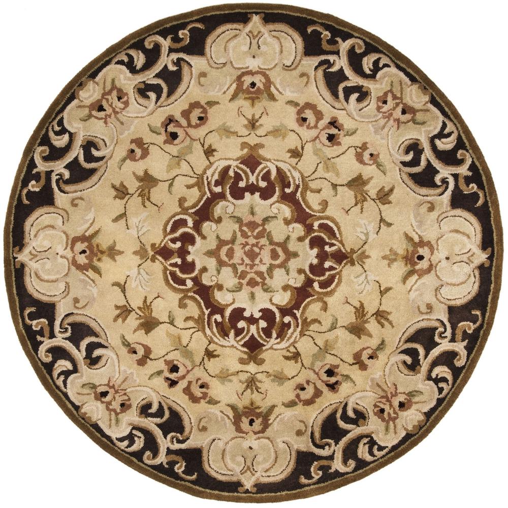 CLASSIC, GOLD / COLA, 6' X 6' Round, Area Rug