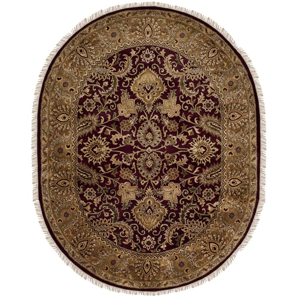 CLASSIC, ASSORTED / GOLD, 7'-6" X 9'-6" Oval, Area Rug