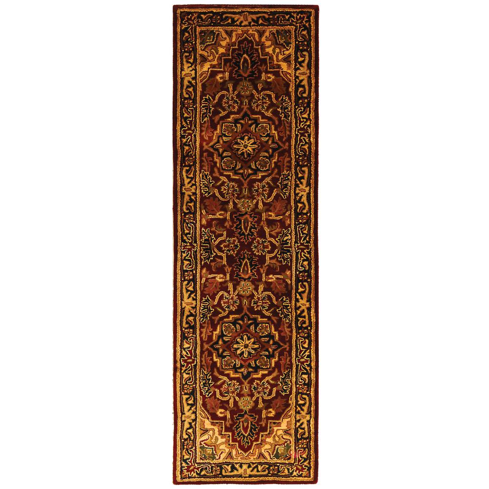 CLASSIC, RED / NAVY, 2'-3" X 8', Area Rug