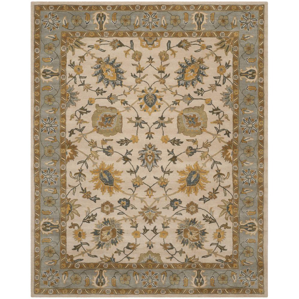 CLASSIC, IVORY / LIGHT BLUE, 5' X 8', Area Rug, CL934B-5
