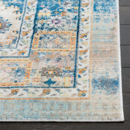 CLAREMONT, BLUE / GOLD, 5'-1" X 7'-9", Area Rug, CLR663C-5
