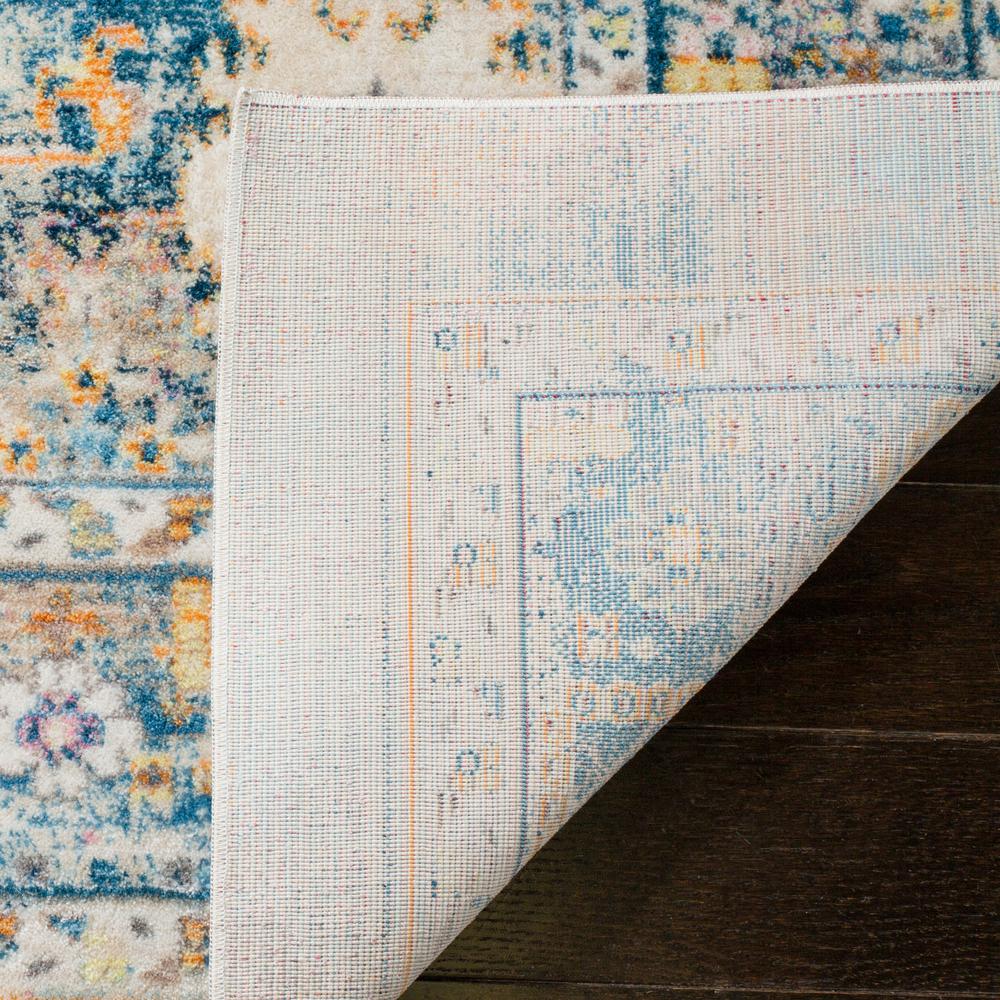 CLAREMONT, BLUE / GOLD, 5'-1" X 7'-9", Area Rug, CLR663C-5