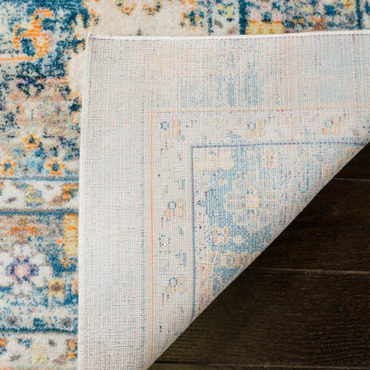 CLAREMONT, BLUE / GOLD, 5'-1" X 7'-9", Area Rug, CLR663C-5