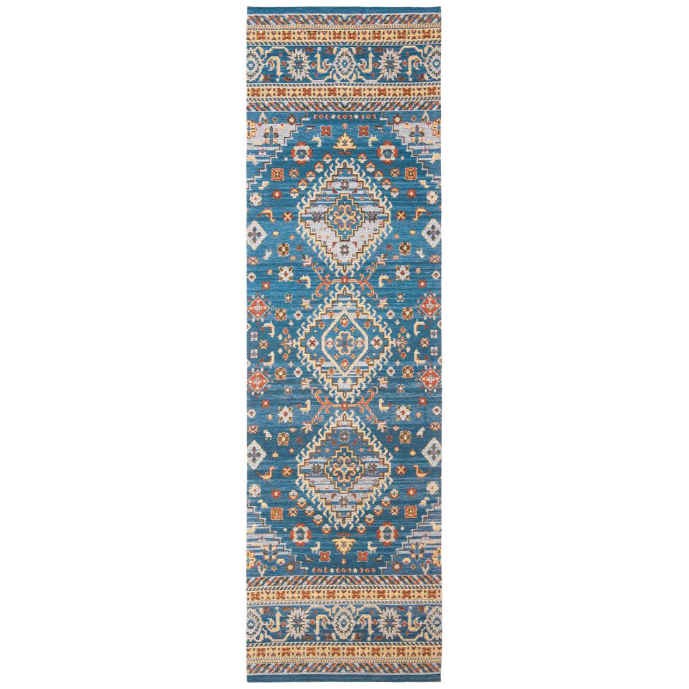 CLV-CLASSIC VINTAGE, BLUE / GOLD, 2'-3" X 8', Area Rug