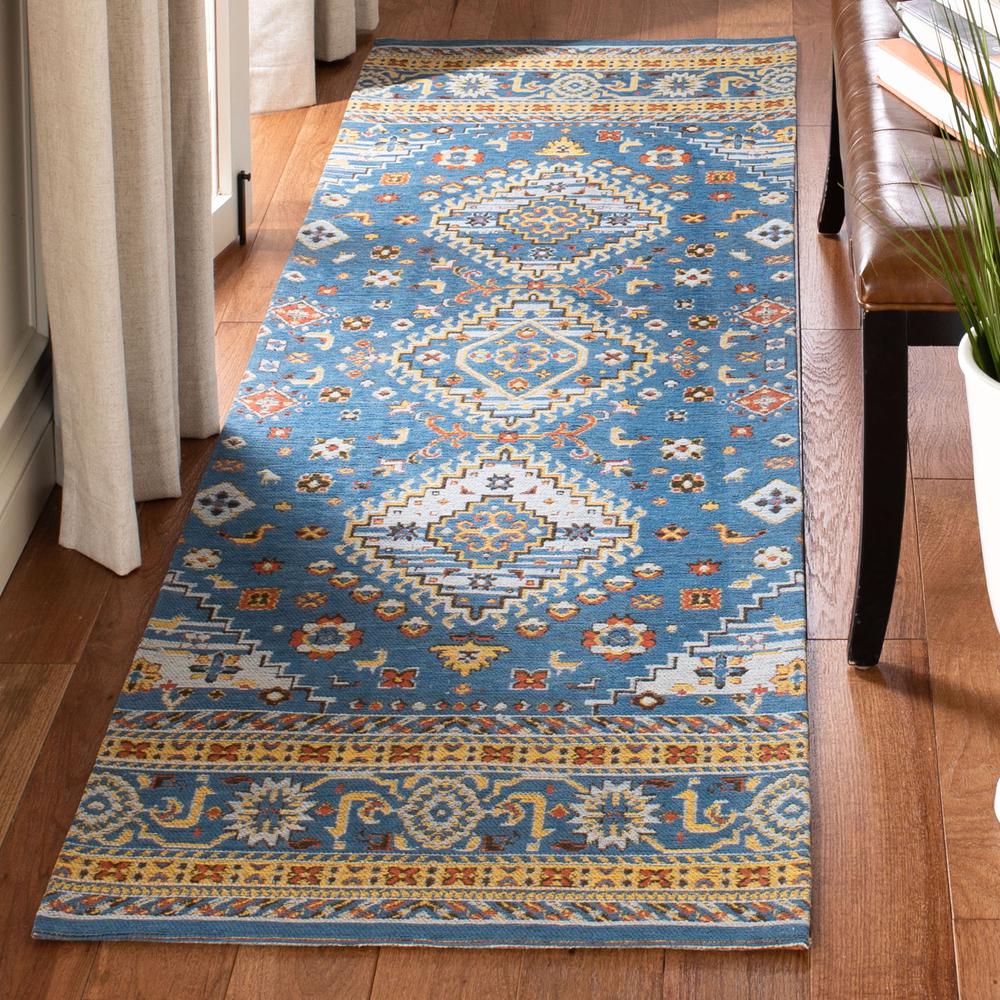 CLV-CLASSIC VINTAGE, BLUE / GOLD, 2'-3" X 8', Area Rug