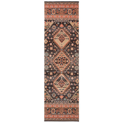 CLV-CLASSIC VINTAGE, BLACK / RUST, 2'-3" X 8', Area Rug