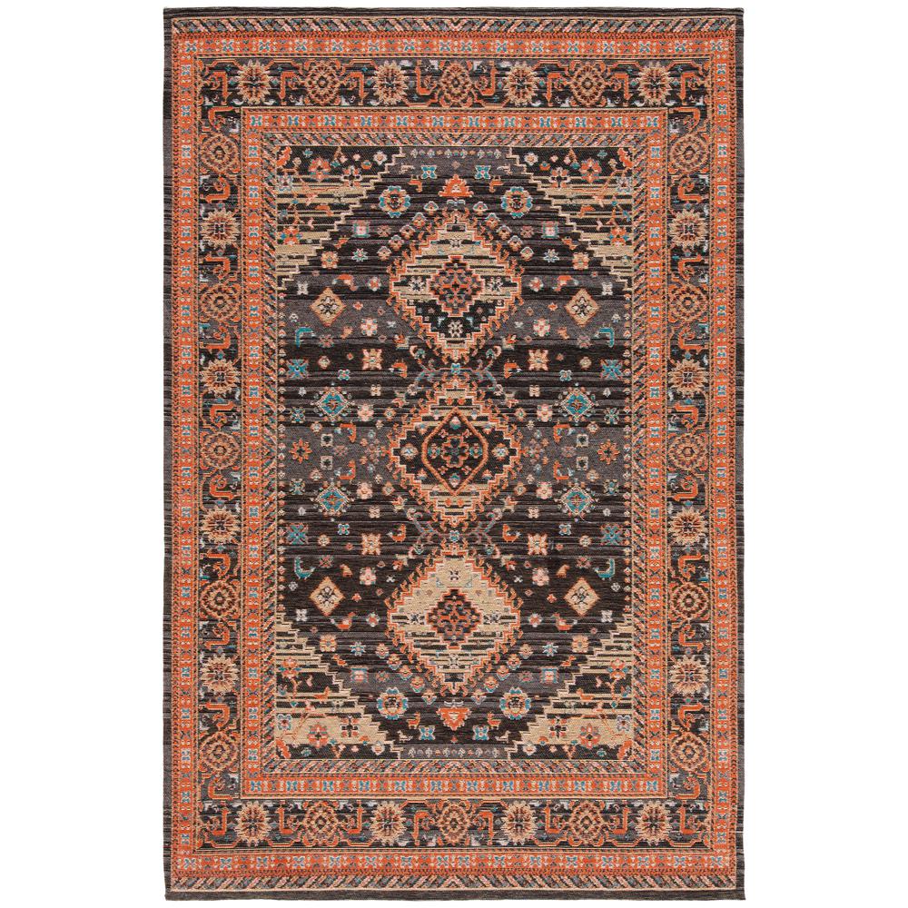 CLV-CLASSIC VINTAGE, BLACK / RUST, 4' X 6', Area Rug