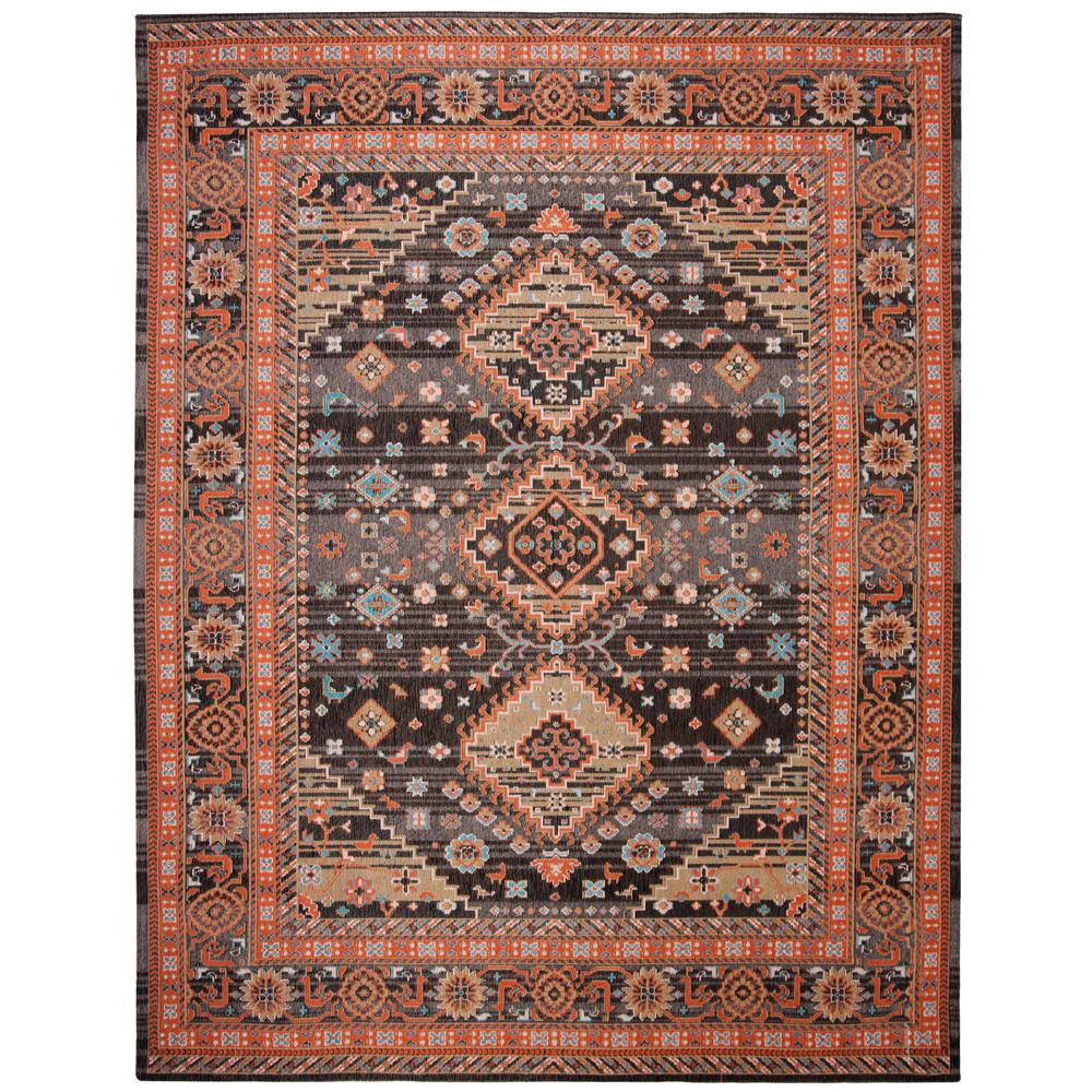 CLV-CLASSIC VINTAGE, BLACK / RUST, 8' X 10', Area Rug