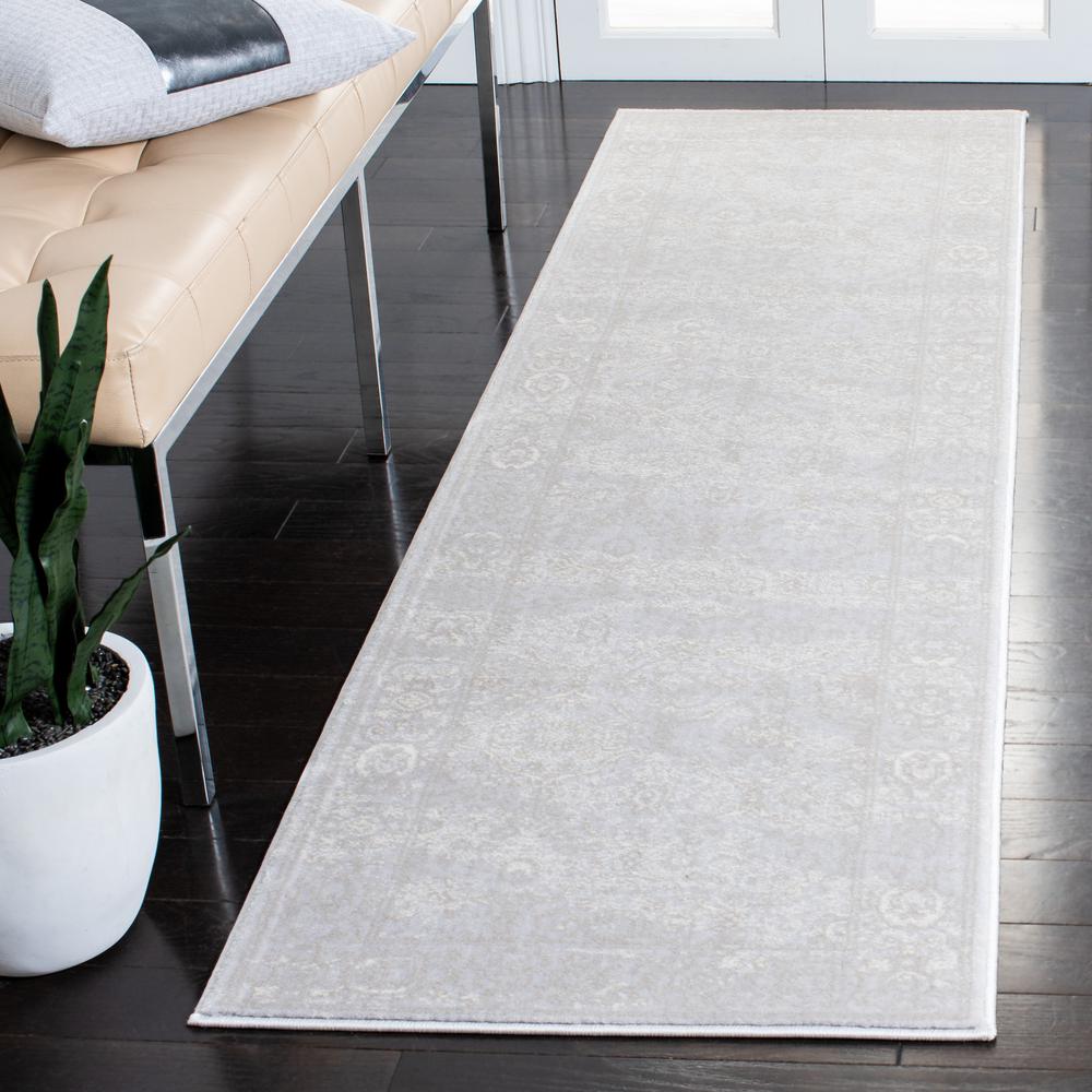 CARNEGIE, LIGHT GREY / GREY, 2'-3" X 8', Area Rug
