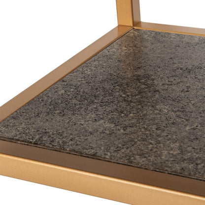 Octavia Console Table, Beige/Black/Gold