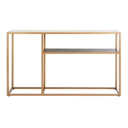 Octavia Console Table, Beige/Black/Gold