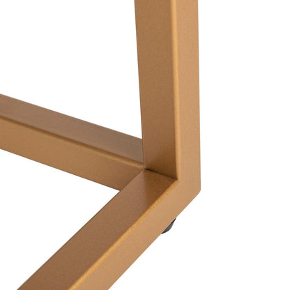 Octavia Console Table, Beige/Black/Gold