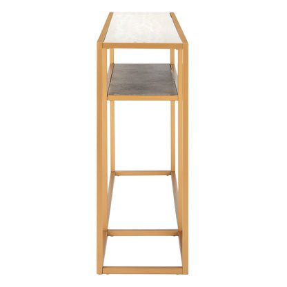 Octavia Console Table, Beige/Black/Gold