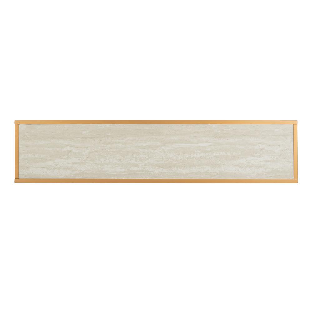 Octavia Console Table, Beige/Black/Gold