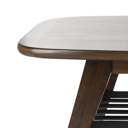 Oren 2 Tier Coffee Table, Dark Walnut