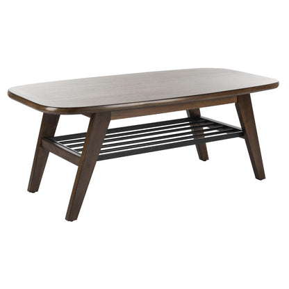 Oren 2 Tier Coffee Table, Dark Walnut