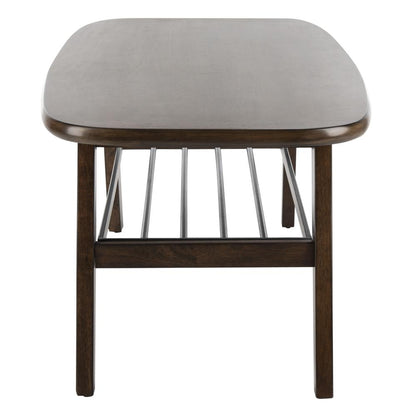Oren 2 Tier Coffee Table, Dark Walnut