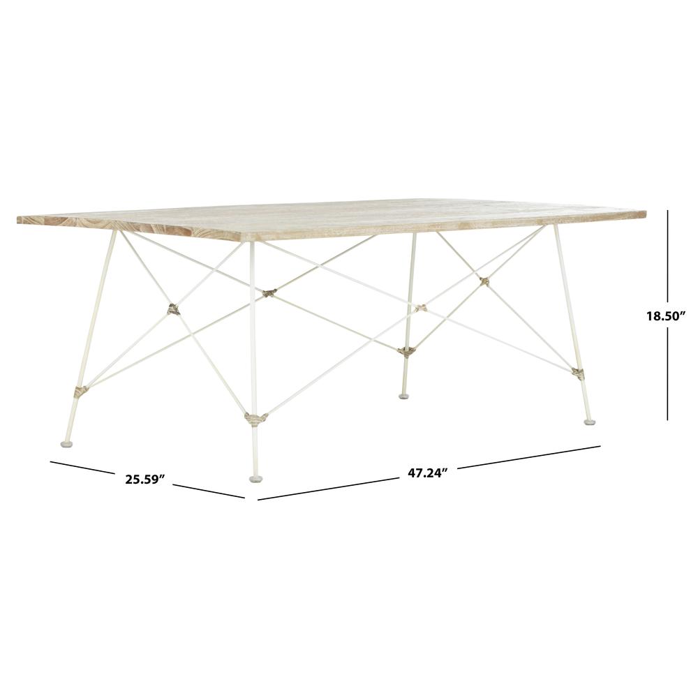 Cyprus Coffee Table, Grey White Wash/White