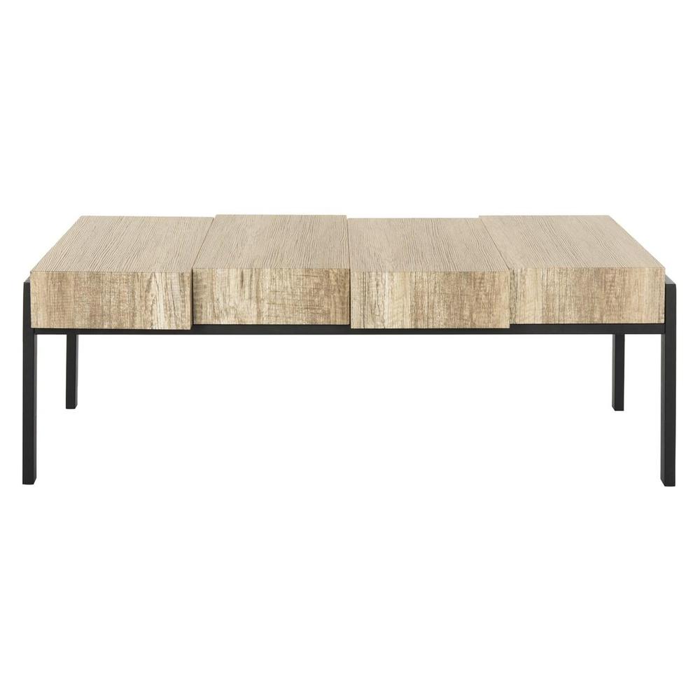 ALEXANDER RECTANGULAR CONTEMPORARY RUSTIC COFFEE TABLE