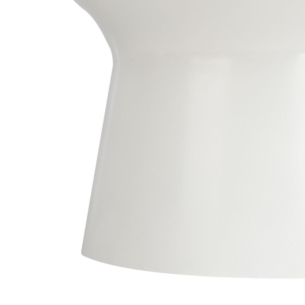 Mila Pedestal Coffee Table, White Marble/White