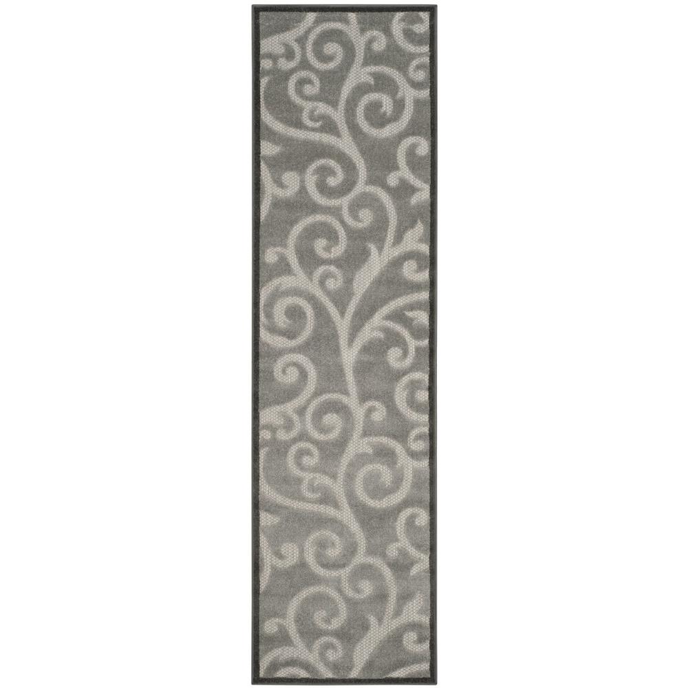 COTTAGE, GREY, 2'-3" X 8', Area Rug, COT927C-28