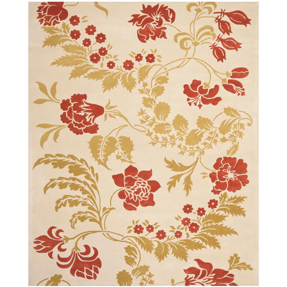 CAPRI, BEIGE / RUST, 8' X 10', Area Rug