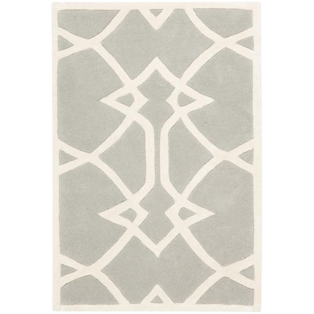 CAPRI, GREY / IVORY, 2' X 3', Area Rug, CPR343A-2