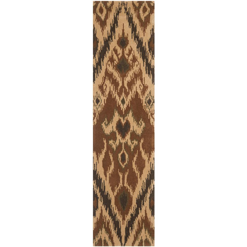 CAPRI, MULTI / BROWN, 2'-3" X 9', Area Rug