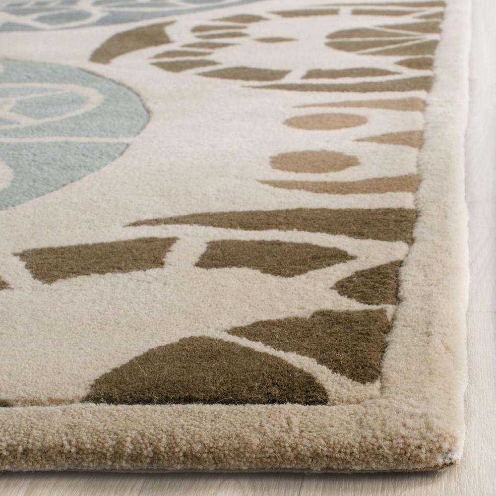 CAPRI, BEIGE / BLUE, 4' X 6', Area Rug