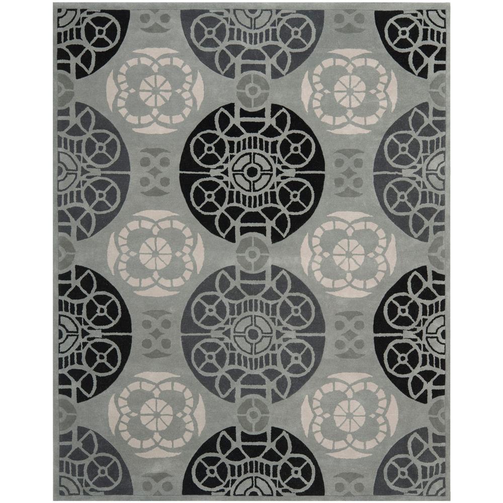 CAPRI, GREY / BLACK, 8' X 10', Area Rug