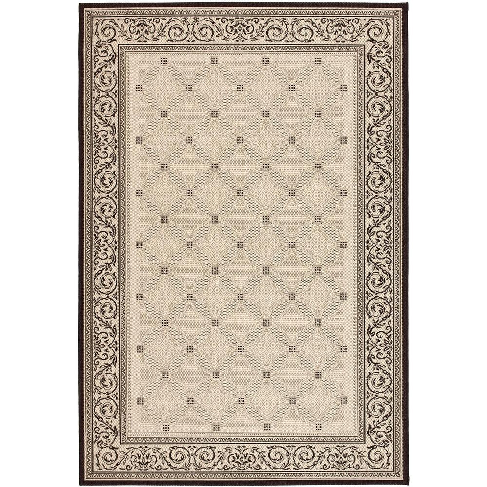 COURTYARD, SAND / BLACK, 2'-3" X 10', Area Rug, CY1502-3901-210